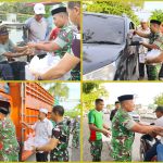 Ramadhan Menggerakkan Kepedulian, Dandim 1425/Jeneponto Pimpin Langsung Aksi Berbagi di Depan Makodim