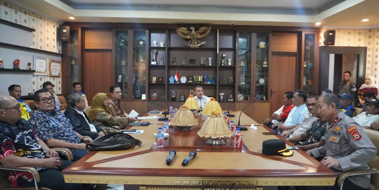 Bupati Jeneponto Pimpin Rapat Koordinasi Pelayanan Air Irigasi D.I Kelara Kareloe