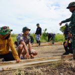 Satgas TMMD ke-128 Kodim 1425/Jeneponto Matangkan Pemasangan Mal, Jalan Desa Siap Masuk Tahap Cor