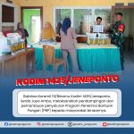 Babinsa Kodim 1425/Jeneponto Sigap Kawal Bantuan Pangan, Wujud Nyata Kepedulian untuk Warga Binaan