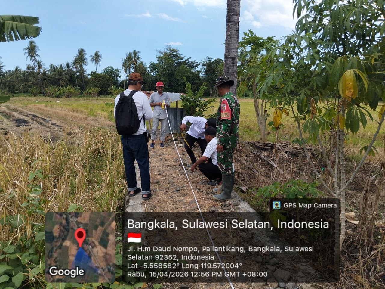 Komitmen Babinsa Kodim 1425/Jeneponto, Jaga Integritas Pembangunan Melalui Pengawalan Tim Audit Inspektorat