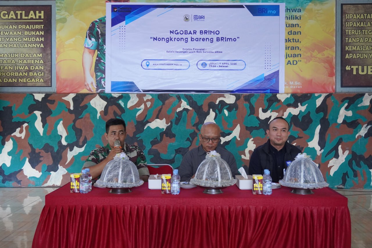 BRImo Hadirkan Solusi Modern, Kodim 1425/Jeneponto dan BRI Perkuat Literasi Keuangan Prajurit dan Masyarakat
