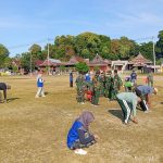Semangat Gotong Royong Menggema, Persiapan TMMD ke-128 Kodim 1425/Jeneponto Satukan TNI, Mahasiswa, dan Warga