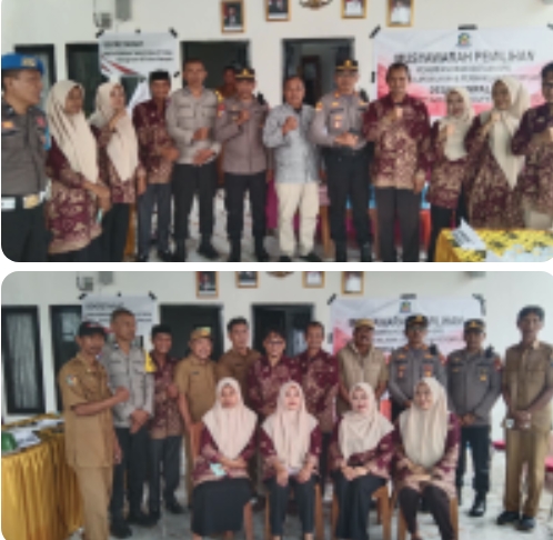 Camat bersama Kapolsek Pantau Pemilihan Anggota BPD di Arungkeke Berjalan Aman dan Lancar